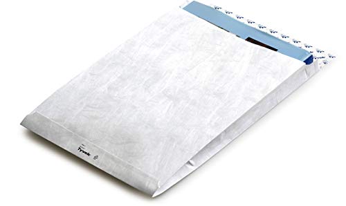 BONG Versandtasche, mit Falte, 38 mm, ohne Fenster, haftklebend, B4, 250 x 353 mm, Tyvek, weiss (100
