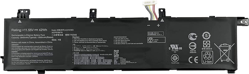 AKKEE C31N1843 Laptop Akku für ASUS VivoBook S14 S432FA S432FL S15 S532FA S532FL X432FA X432FL X432F