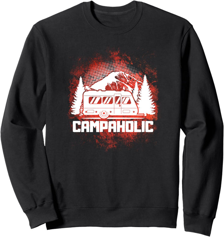 "CAMPAHOLIC" | Lustiges Wohnmobil Camper Caravan Camping Sweatshirt