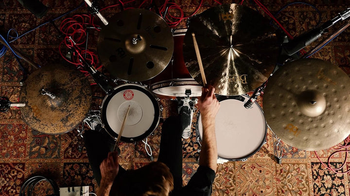 Meinl Cymbals Byzance Jazz Ride Thin 22 Zoll (Video) Schlagzeug Becken (55,88cm) B20 Bronze, Traditi