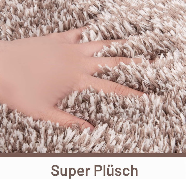 FCSDETAIL rutschfeste, Hochflor Badteppiche, Maschinenwaschbare Badematte, Badvorleger mit Wasserabs