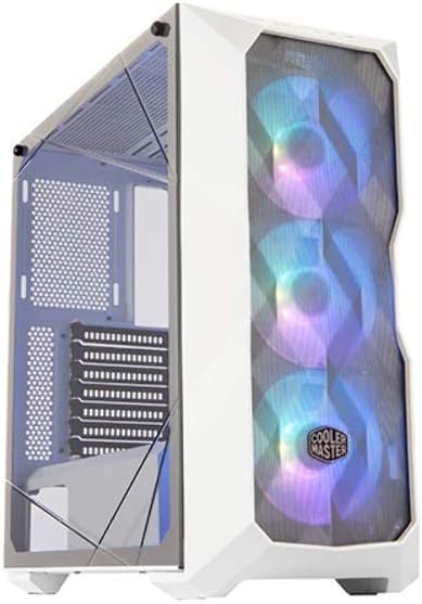 Cooler Master MasterBox TD500 Mesh - ARGB-PC-Gehäuse mit 3 vorinstallierten Lüftern x 120 mm, gehärt