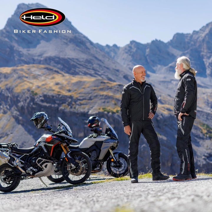 Held Rainblock 2 Base - Sport Motorrad Regenhose Herren - Membrane 100% Wasserdicht, Atmungsaktiv -