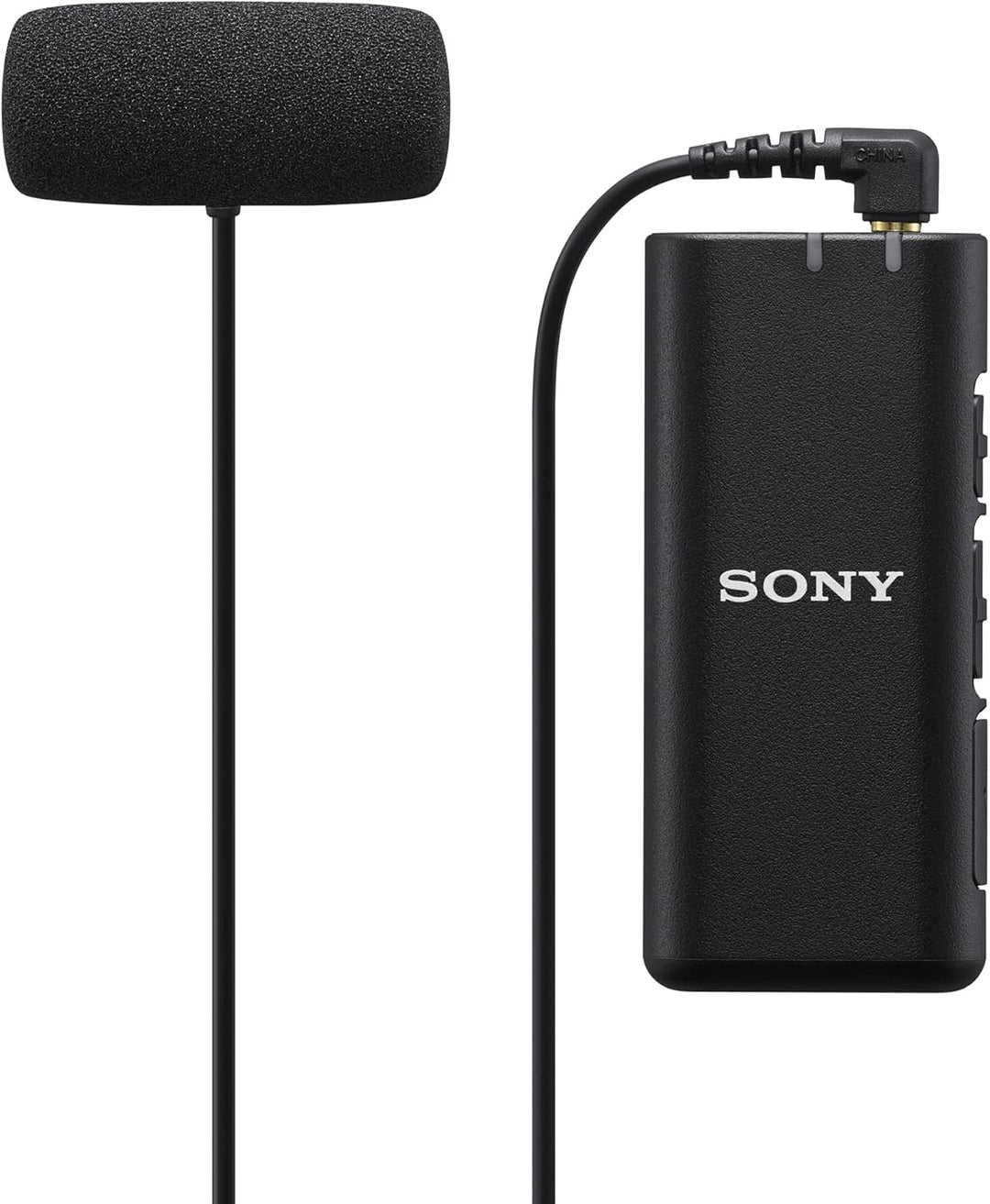 Sony ECM-LV1 Ansteckmikrofon mit Stereo-Tonaufzeichnung, Schwarz Stereo-Lavalier-Mikrofon Single, St