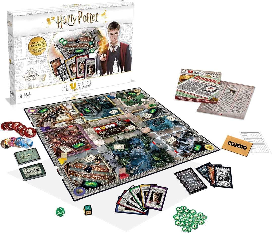 Winning Moves Cluedo Harry Potter Edition Weisse Box (40341), Winning Moves