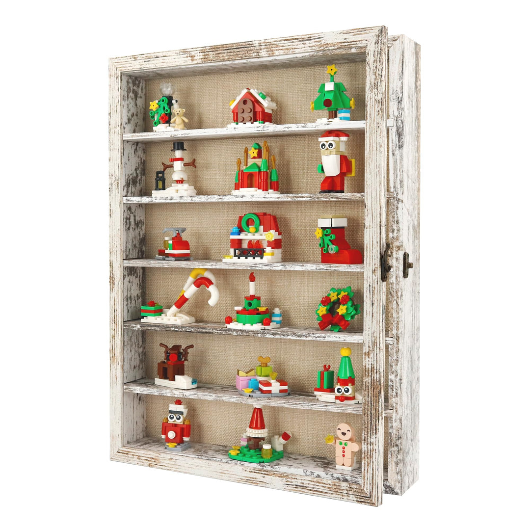 FramePro 3D Bilderrahmen 30x40 Grosse Schattenbox Vitrine Rahmen mit Glasfenstertür Erinnerungsstück