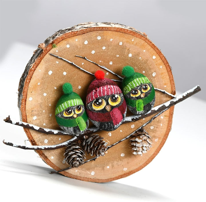 matches21 HOME & HOBBY Holzscheiben zum Basteln oder Dekorieren - 5 Stück naturbelassene Baum-scheib