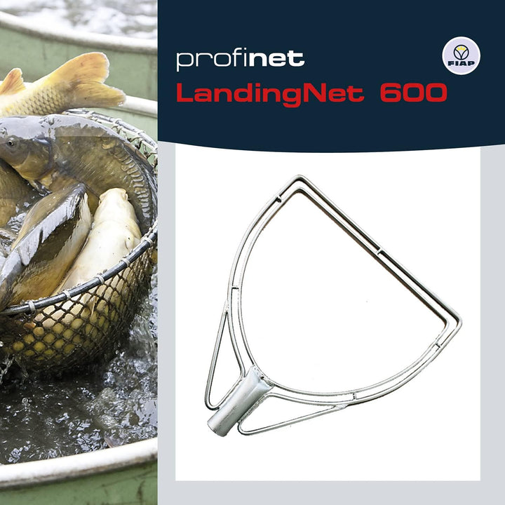 FIAP profinet LandingNet 600 - Profi Kescherbügel - D-Form - Fischkescher - Teichkescher - Material