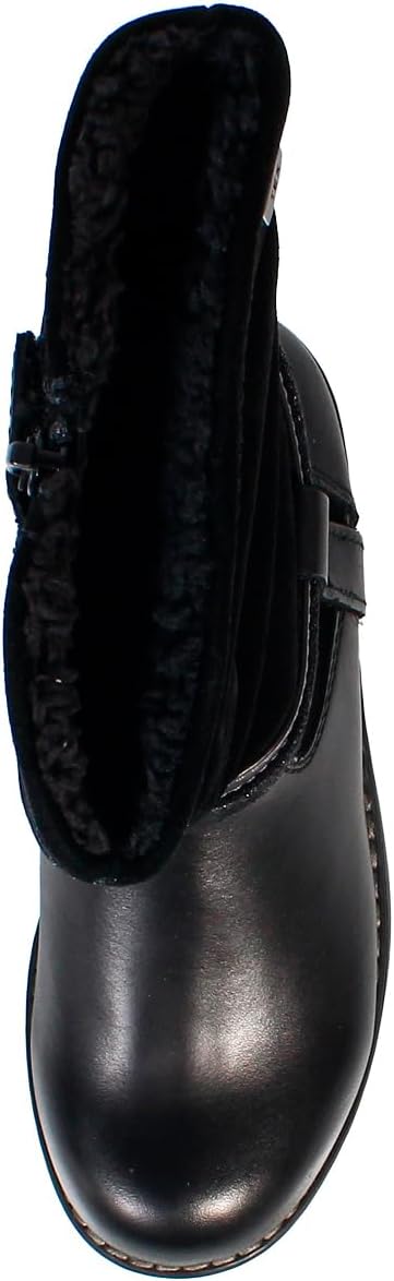 Lurchi Kinderschuhe Mädchen Stiefel Reissverschluss Stiefel Blau Freizeit 34 EU Schwarz, 34 EU Schwa