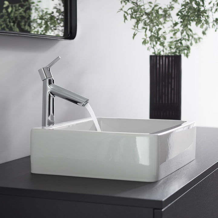hansgrohe Wasserhahn Talis S (Armatur mit Auslauf Höhe 190mm und Zugstangen-Ablaufgarnitur) Chrom