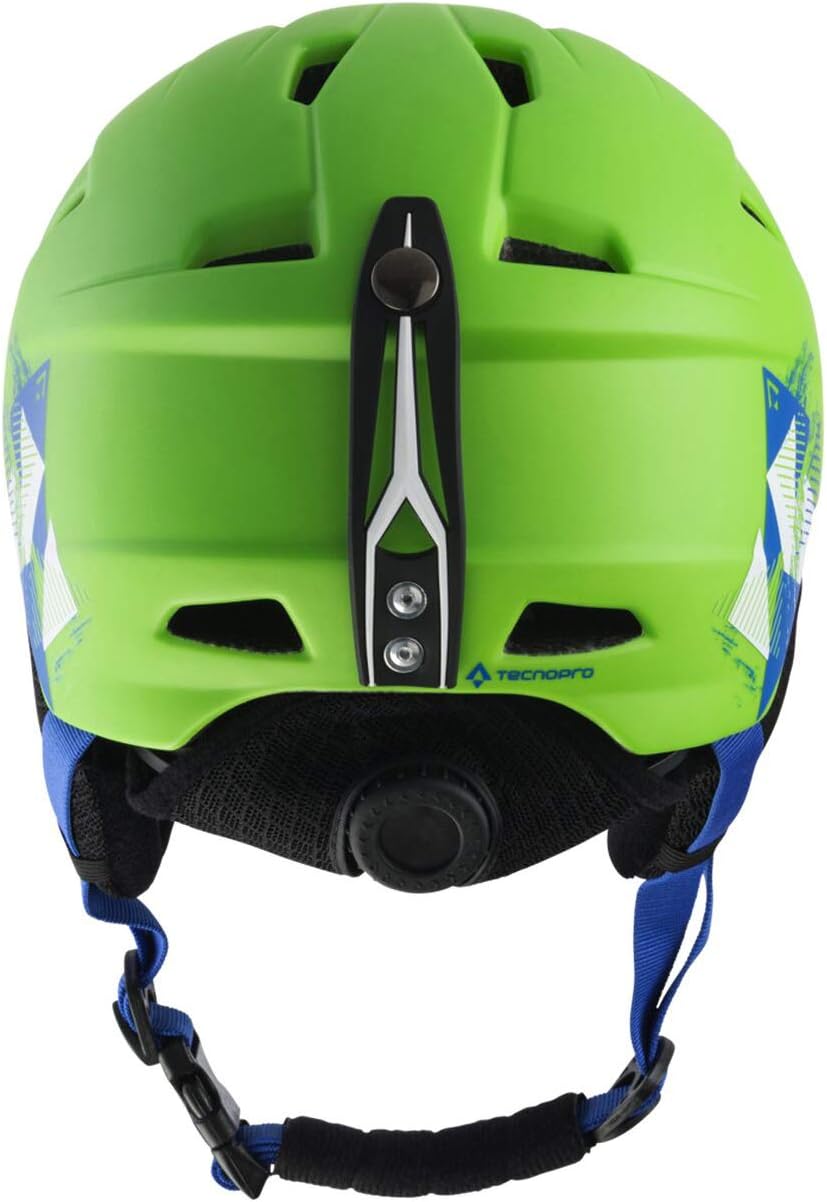TECNOPRO Kinder Pulse Hs-016 Skihelm XXS Green/Black/Blue, XXS Green/Black/Blue