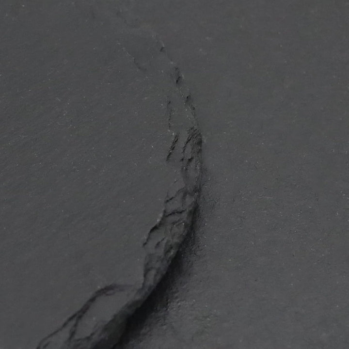 VIBRATITE Schiefer Untersetzer, 12 Stück Glasuntersetzer Rund mit Halter, Schieferplatte 10,2 cm sch
