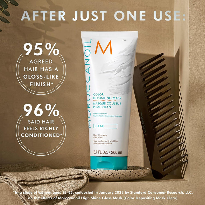 Moroccanoil High Shine Gloss – Color Depositing Mask Clear, 200 ml