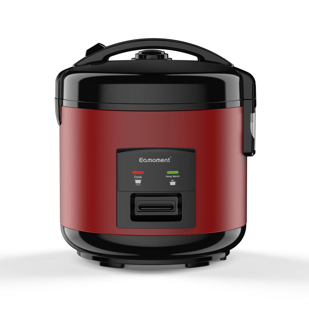Eamoment DRC-5020RD 1L | 400W Reiskocher &amp; Dampfgarer(1ltr-5 Tassen) Für 1-5 Personen Schnelles Koch