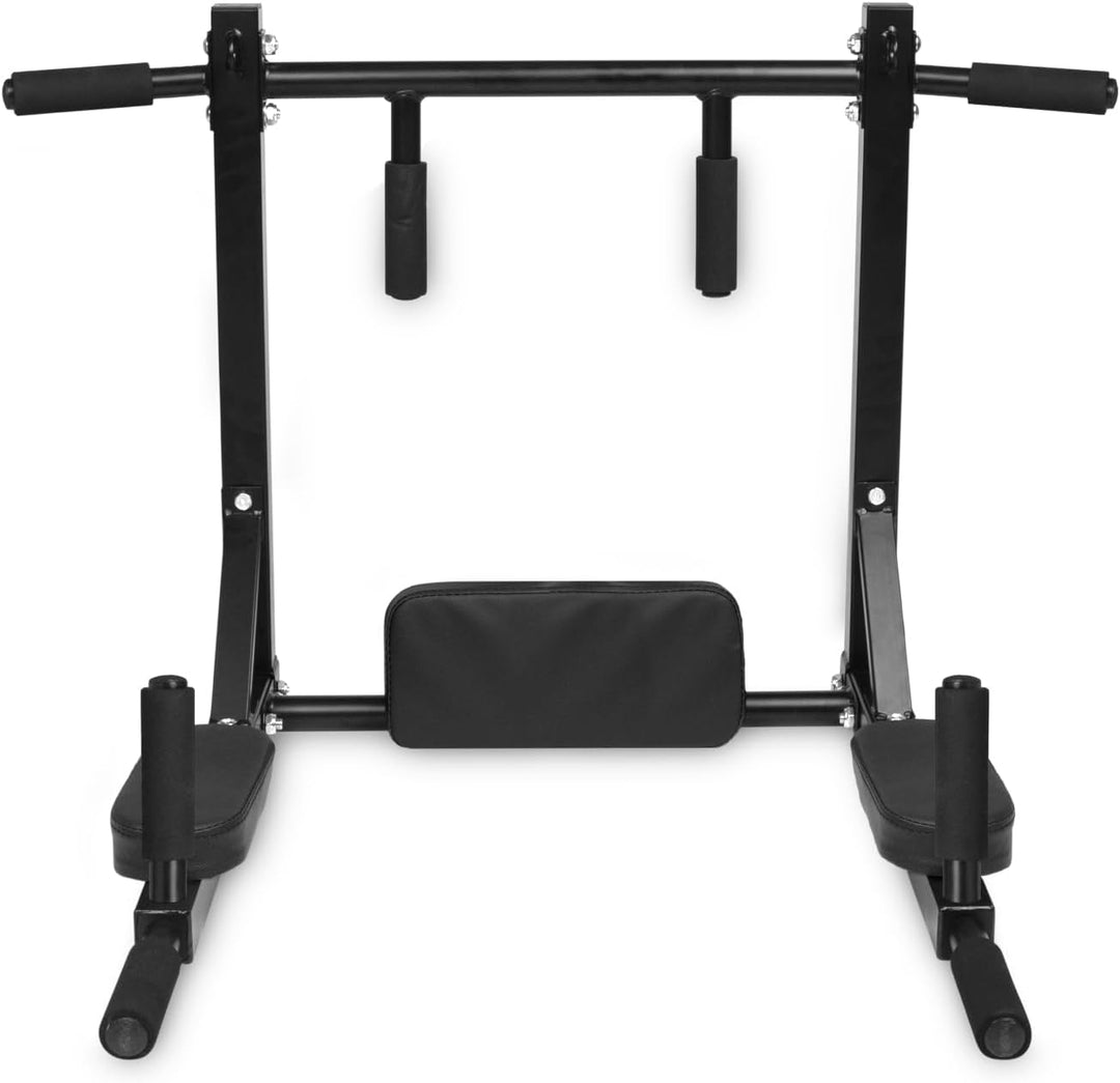 VirtuFit Pull-up and Dip-Rack - Klimmzugstange zur Wandmontage, Multifunktionale Dip Station für Hau