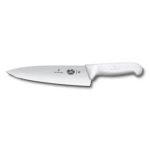 Victorinox Fibrox Kochmesser, Breites Universalmesser für Fleisch, Fisch, Gemüse und Kräuter, 20 cm,