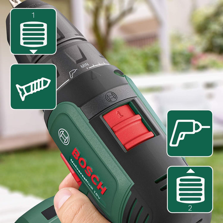 Bosch Akkuschrauber UniversalDrill 18V (ohne Akku, 18 Volt System, im Karton)
