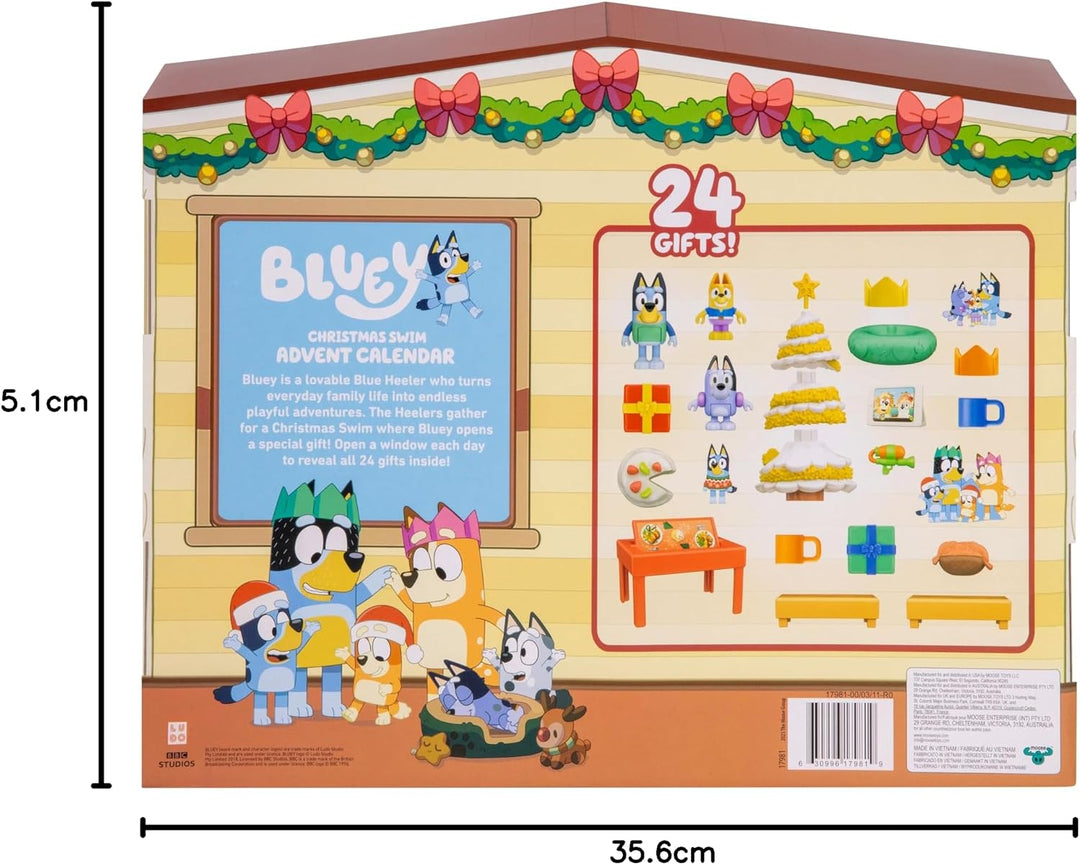 Bluey 17981 ADVENTSKALENDER, Stern, Multicoloured, Einheitsgrösse
