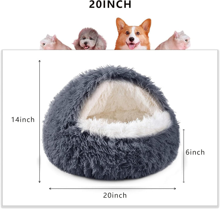 Flauschig Hundebett Muschelform Katzenbett Warm Tierbett Haustierbett Waschbar Hundesofa Katzensofa