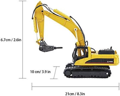 VGEBY1 Bagger Spielzeug für Kinder, Baustellen Fahrzeuge Montage Construction Bagger Modellauto Spie