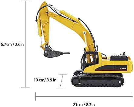 VGEBY1 Bagger Spielzeug für Kinder, Baustellen Fahrzeuge Montage Construction Bagger Modellauto Spie