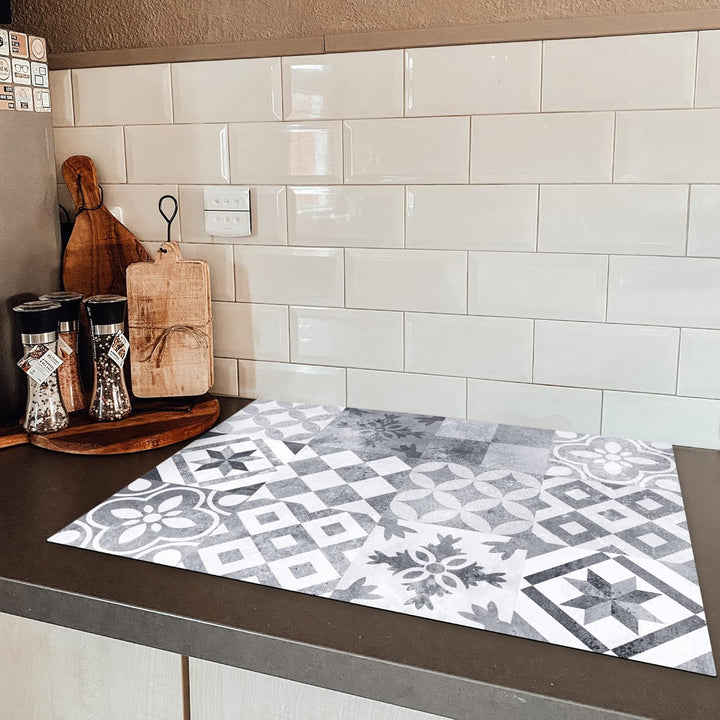 KitchenYeah© Herdabdeckplatte Einteilig 75x52 cm Küche Ceranfeld Abdeckplatte Cerankochfeld Abdeckun