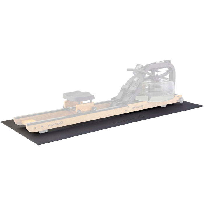 Bodenschutzmatte Anti-Slip, Schwarz, Rudergerät-Schutzmatte, Trainingsmatte, Anti-Rutsch-Matte, Gerä