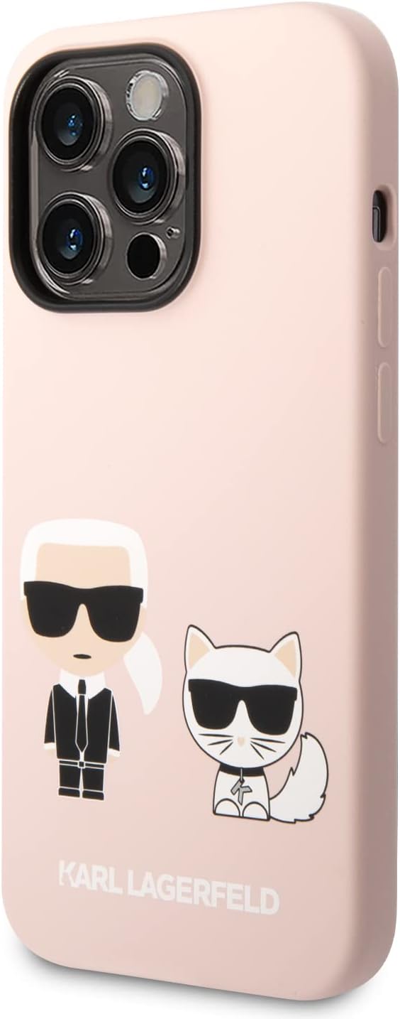 KARL LAGERFELD KLHMP14XSSKCI Hülle für iPhone 14 Pro Max 6,7" hardcase Hell-Pink