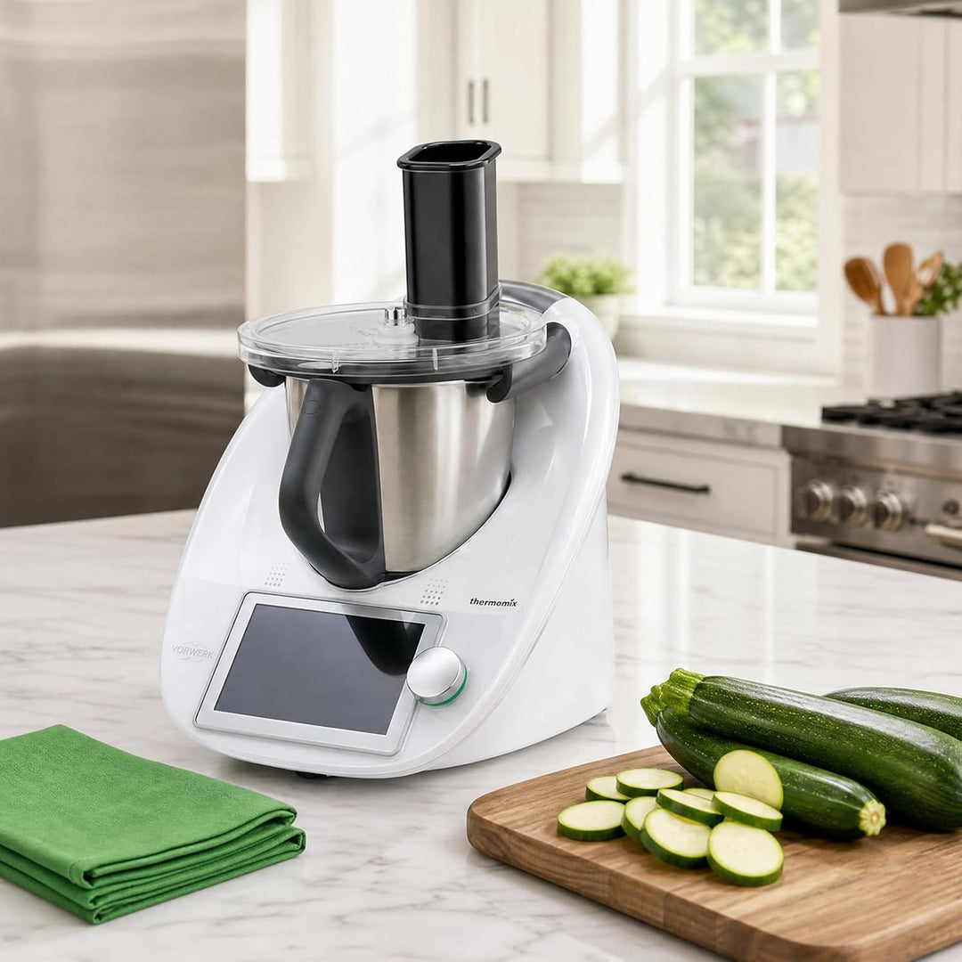 Gemüseschneider Für Tm5 Tm6, 2-in-1 Spiralschneider & Gemüsereibe, Edelstahlklinge, Bpa-Frei Küchenz