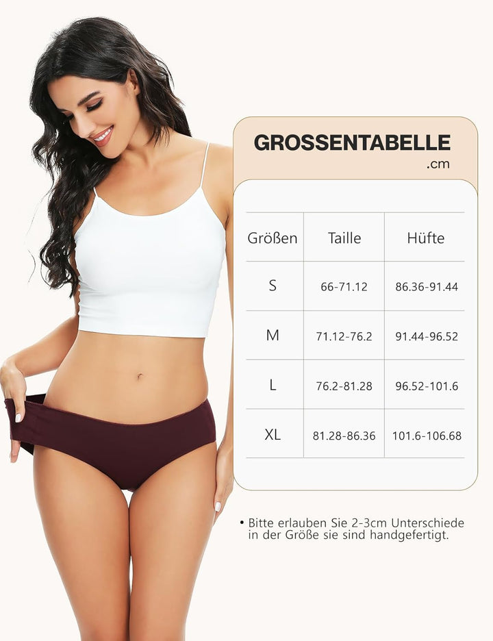 ALTHEANRAY Womens Underwear Cotton Underwear for Women Seamless Hipster Bikini Briefs Panties 6 Pack