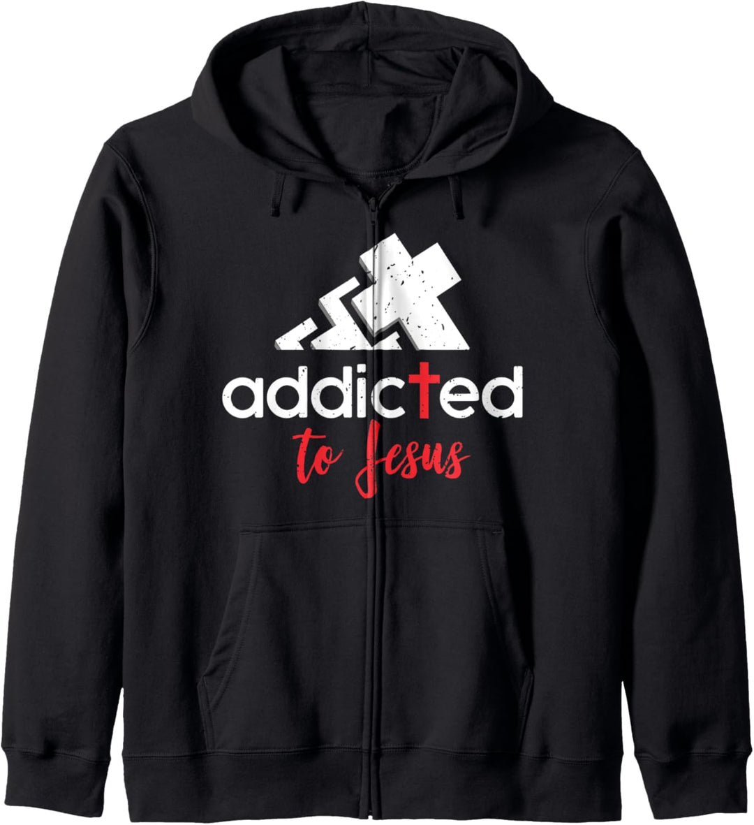 Süchtig nach Jesus - Kirche Kreuz Jesus Kapuzenjacke