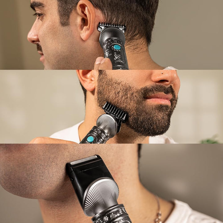Cecotec Profi-Trimmer Multifunktion Precisioncare Samurai Profiling 6 in 1. Für Nase und Körper, 150