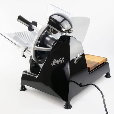Berkel Red Line 250 schwarz Profi Aufschnittmaschine 250mm Scheideblatt inkl. handgefertigtes Einleg