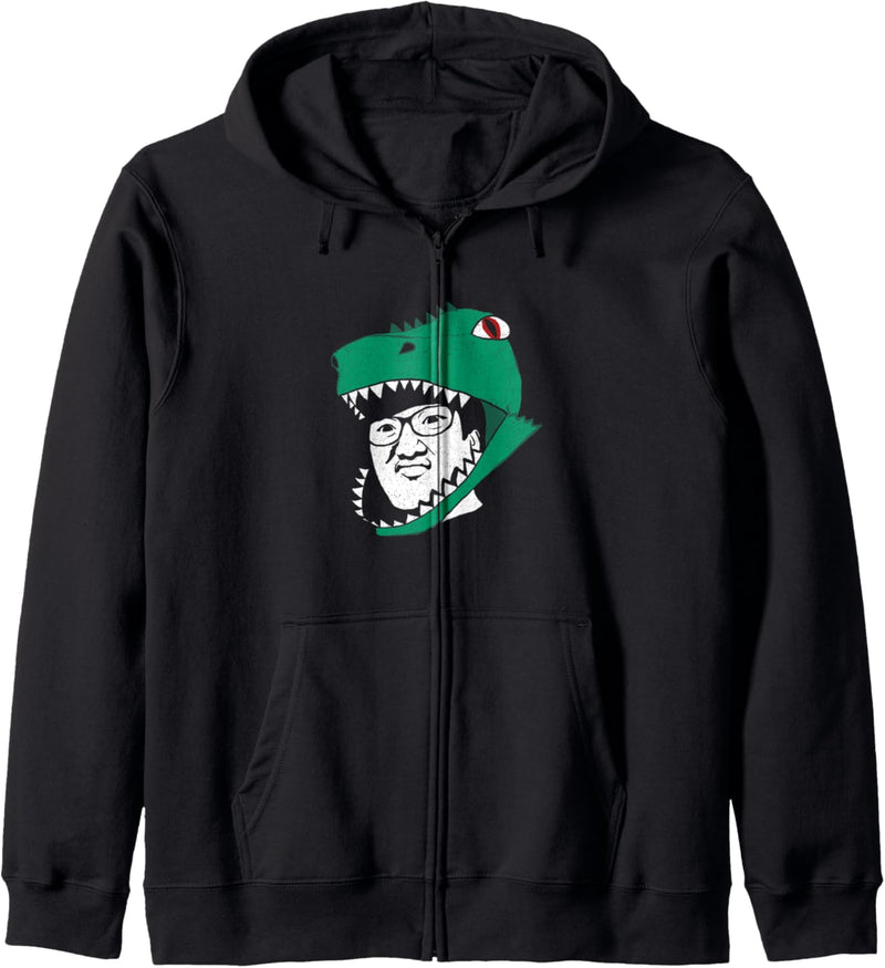 Grüner Dinosaurer PartinG Merch Kapuzenjacke