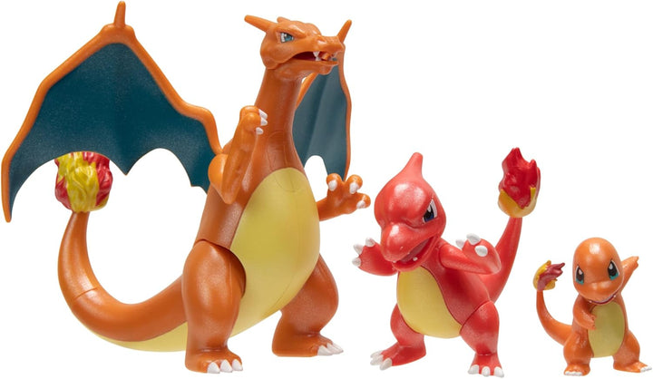 Pokémon PKW2777 - Select Entwicklungs Multipacks - Glumanda, Glutexo, Glurak, offizielles Spielset m