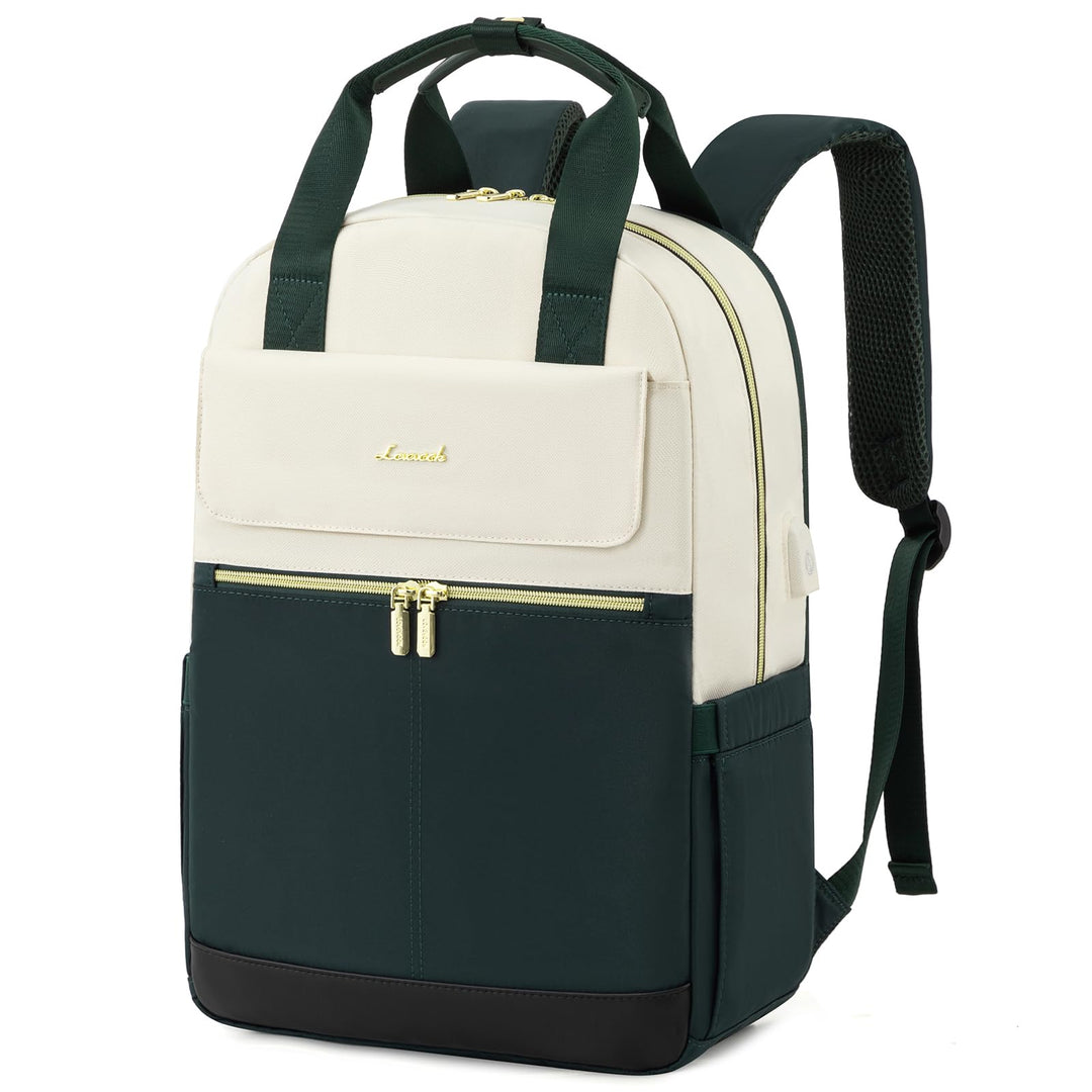 LOVEVOOK Rucksack Damen, Schulrucksack Teenager Mädchen 15,6 Zoll mit Laptopfach, Wasserdicht Schult