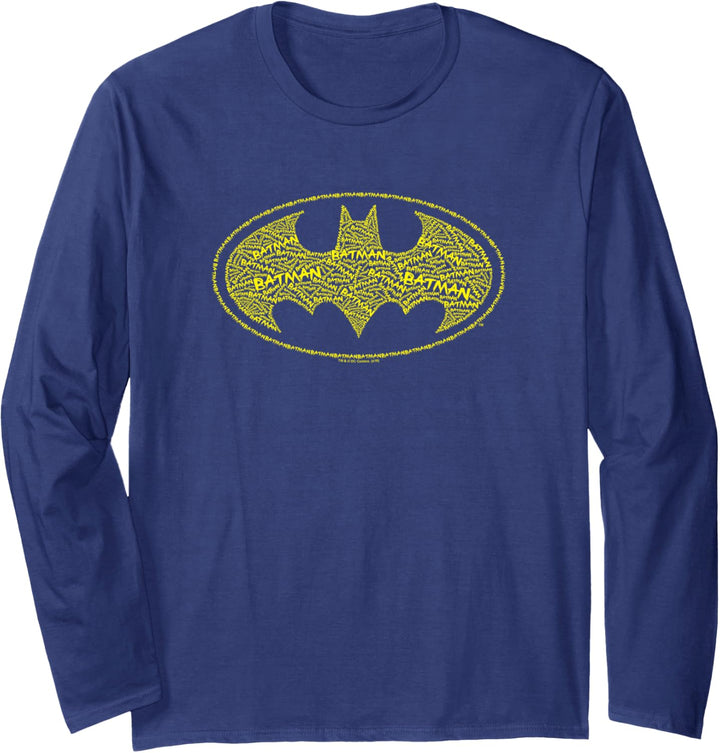 Batman Type Logo Langarmshirt