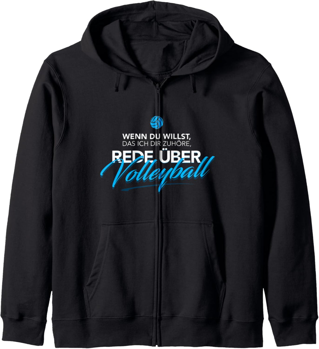 Volleyball lustiger Spruch Geschenk Rede über Kapuzenjacke