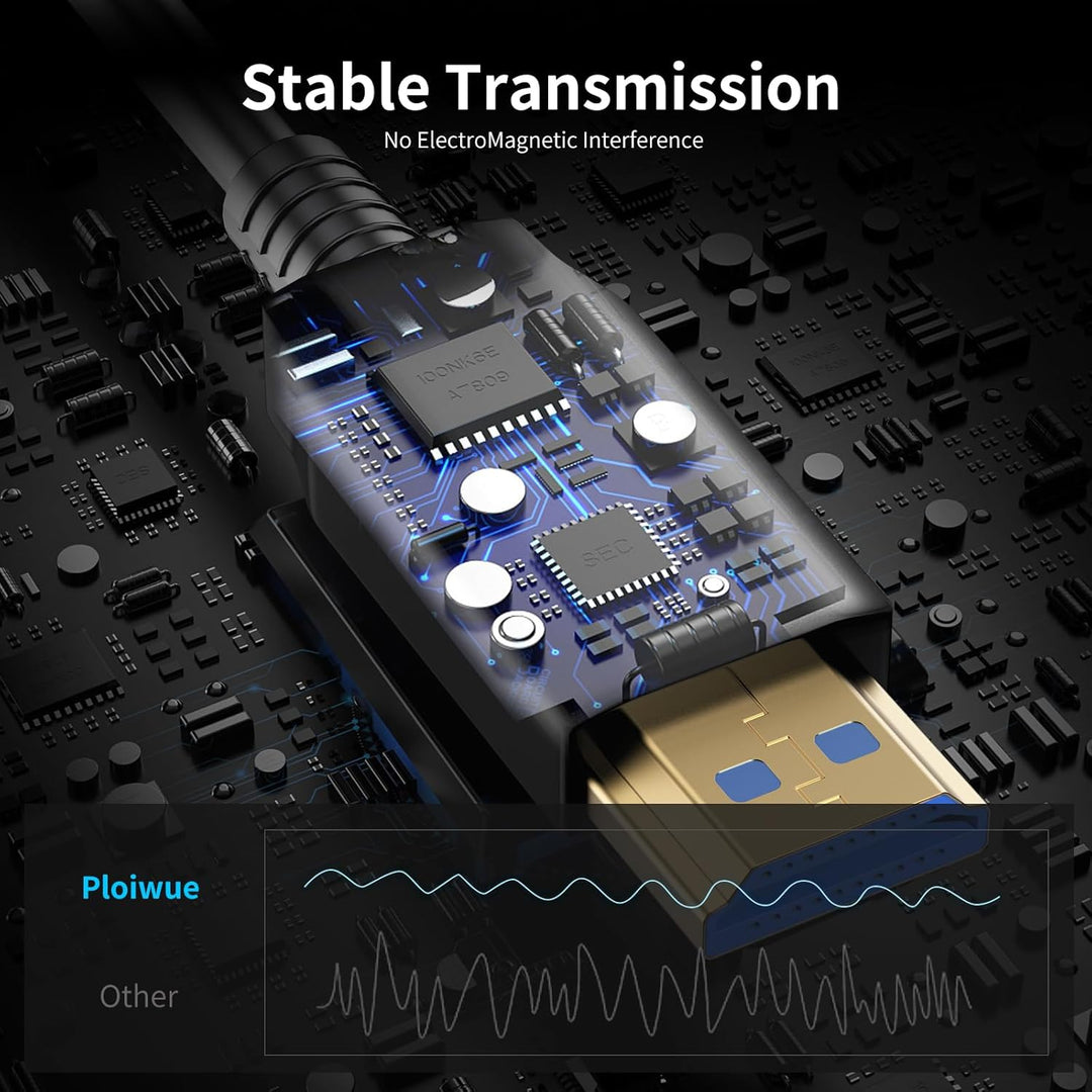 8K15M HDMI Glasfaserkabel 48Gbps Super hohe Geschwindigkeit AOC Lichtleitkabel 2.1 Kabel HDR eARC Do
