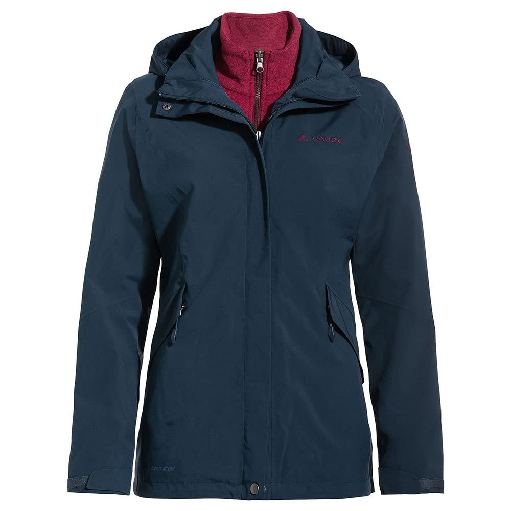 VAUDE Damen Rosemoor 3in1 Jacke Doppeljacke 36 dark sea, 36 dark sea