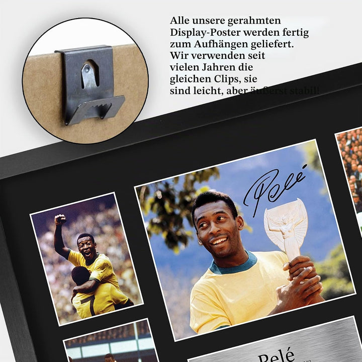 HWC Trading FR A3 Pele Brazil Geschenke Gedruckt, Signiert Autogramm Bild, Für Fussball-Fans Und Anh