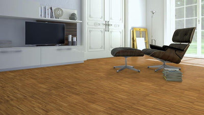 Hochkantlamellenparkett Eiche Industrie 22mm - Hochwertiges Massivparkett - Verlegeelemente