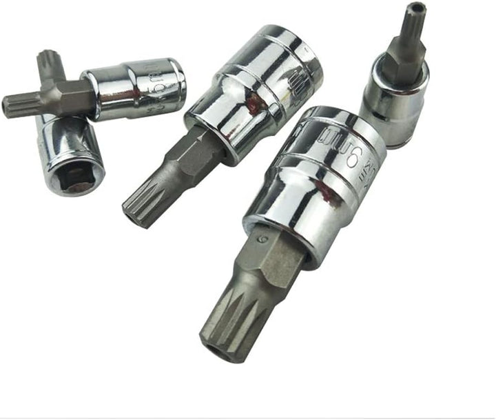 Antriebs-Steckschlüssel-Werkzeug-Set, 10 Stück M4 - M18 Torx-Bit-Steckschlüssel-Set mit Aufbewahrung