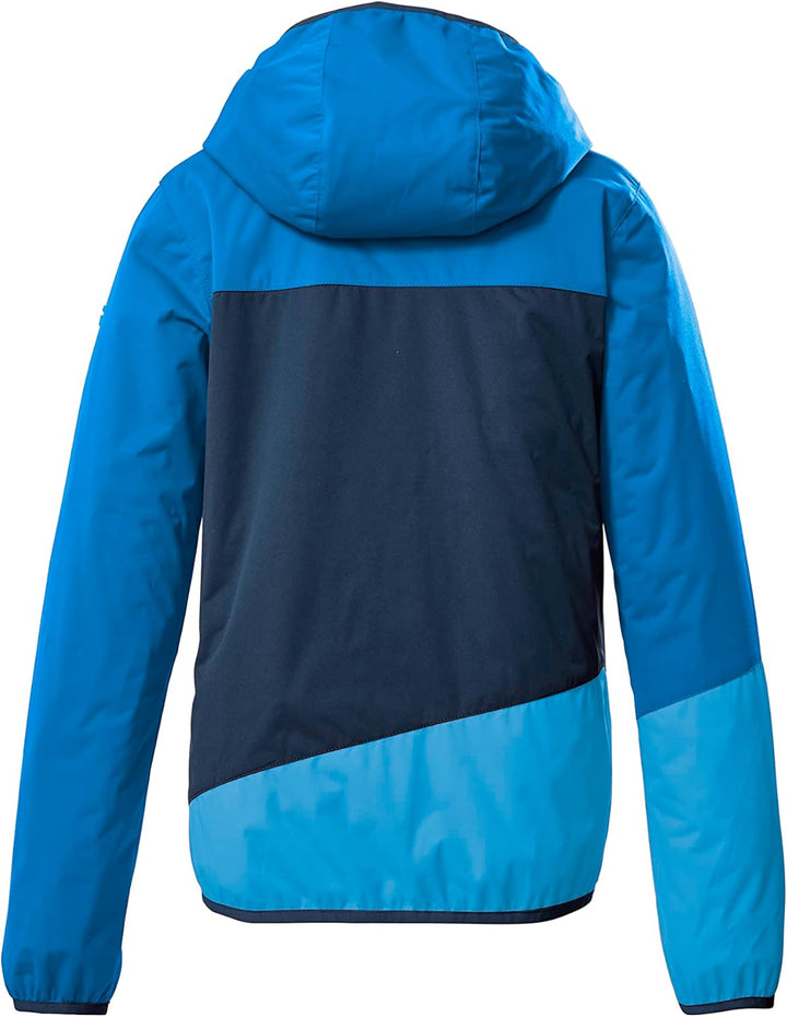 Killtec Jungen Kos 223 Bys Jckt 2-Lagen-Funktionsjacke/Outdoorjacke mit Kapuze 116 Blau, 116 Blau