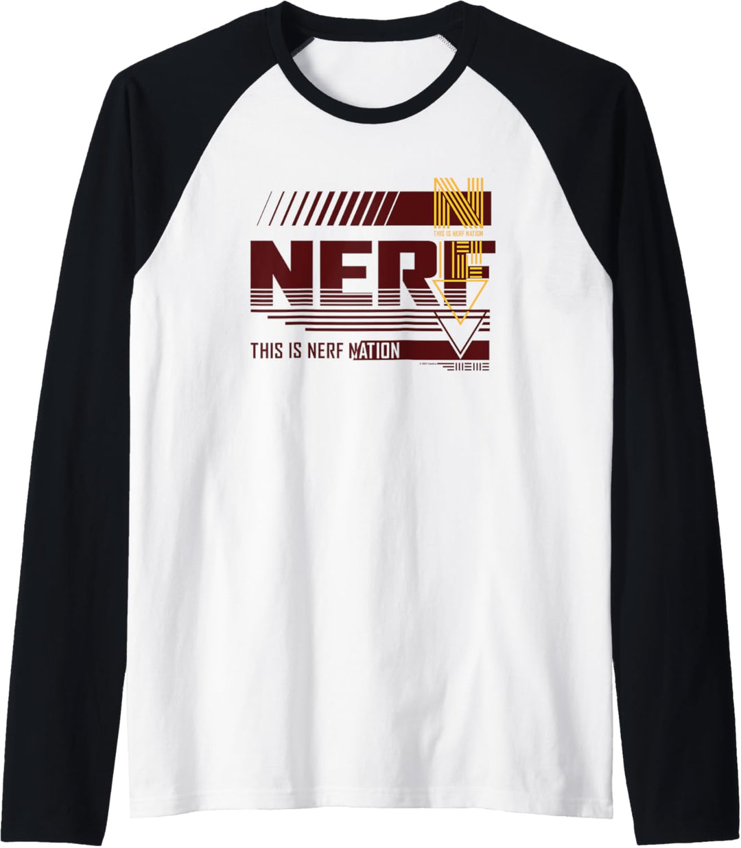 Nerf This Is Nerf Nation Mashup C2 Raglan