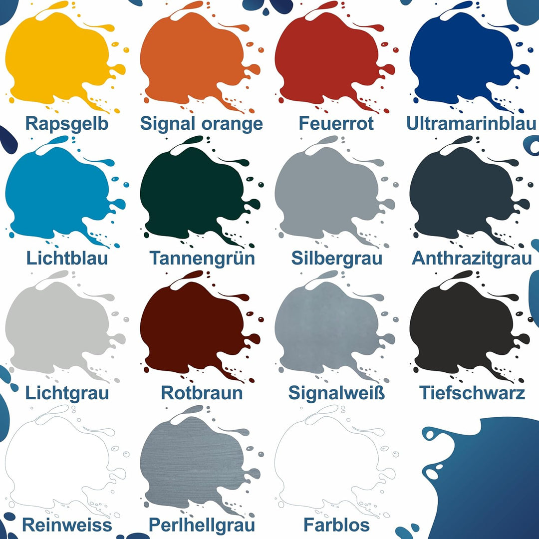 Fonteino Metallschutzlack 3in1 Metallfarbe Grundierung Rostschutzfarbe Decklack - Tannengrün 5L Tann