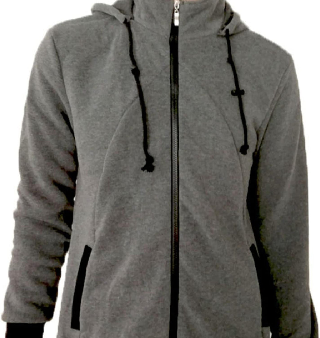 Känguru Hoodie Babytrage Männer Pullover Winter Warme Babytrage Mantel L Grau, L Grau