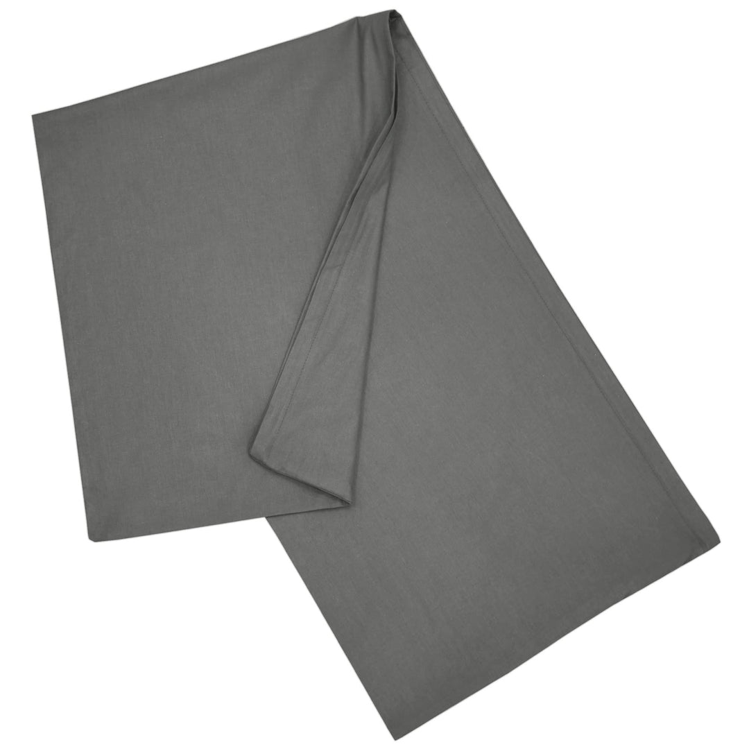 Seitenschläferkissen Bezug 40x140 cm Kissenbezug Anthrazit | Körperkissen Hülle mit Reissverschluss