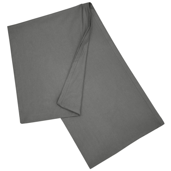 Seitenschläferkissen Bezug 40x140 cm Kissenbezug Anthrazit | Körperkissen Hülle mit Reissverschluss