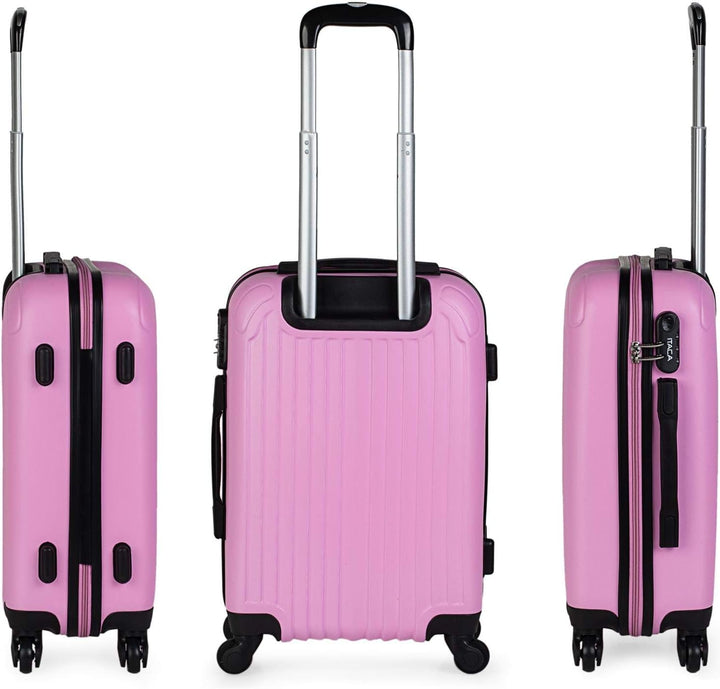 ITACA - Koffer Set Mit Rollen In Gross Für Reisen - Reisekoffer Set Aus Robuster Hartschalenkoffer-S